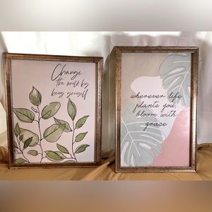 Bundle of Wall Decor 9 pieces